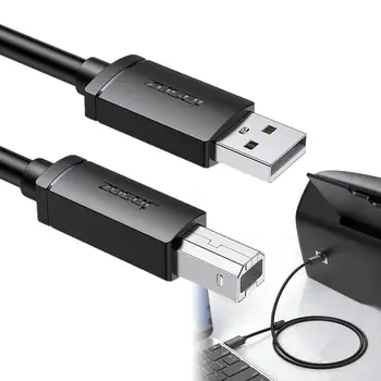 USB-кабель для печати|бескислородный медный соединительный шнур для принтера|Инструмент для подключения принтера со стабильным сигналом для домов, школ, магазинов
